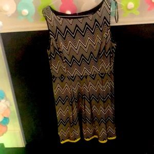 Wear in style!  Sleeveless dress with black mid sleeve shrug. Size 16